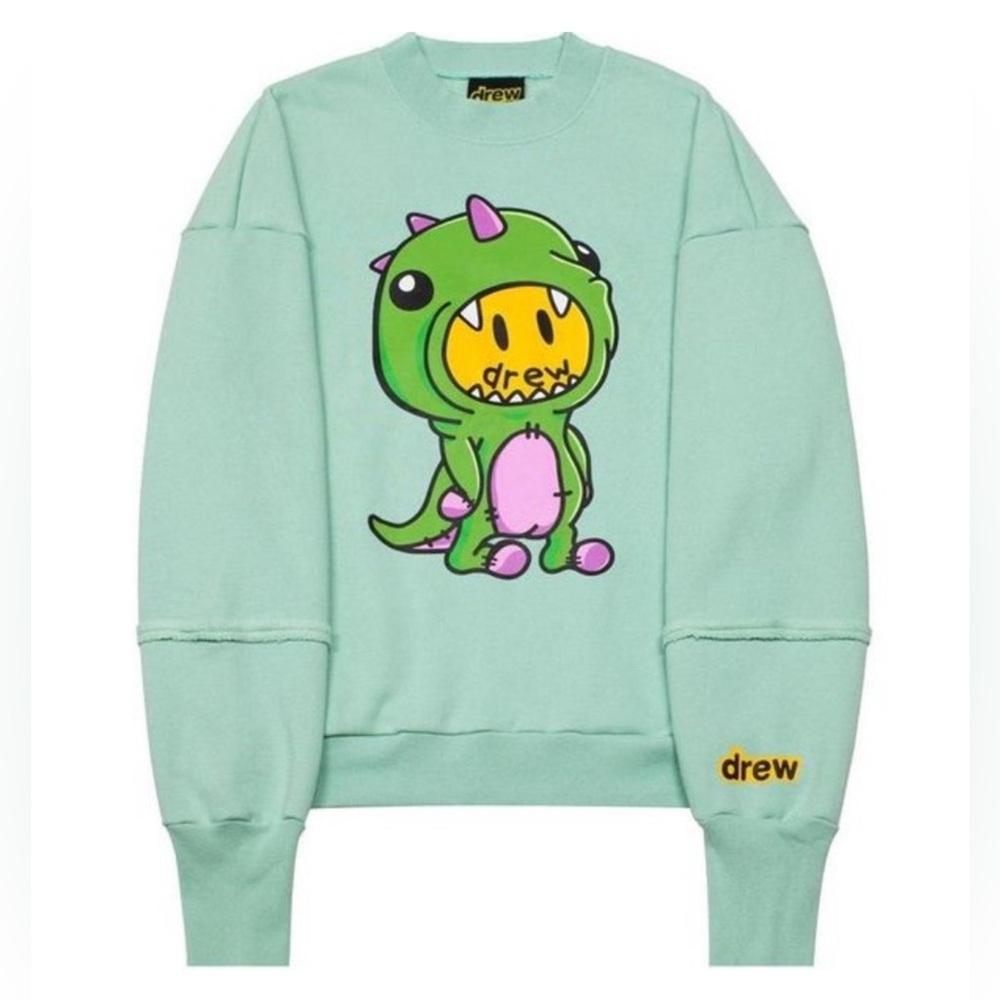 Drew House Deconstructed Crewneck Dinosaur Unisex OVersized Size XL